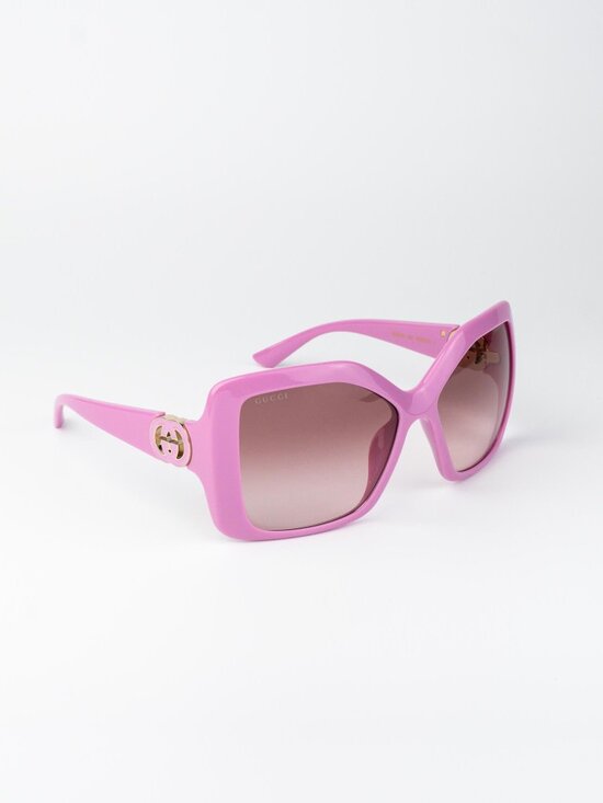 Gucci Women Sunglasses Pink Burgundy Gradient Square GG2015S 005 NEW AUTHENTIC main image 10